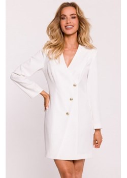 Moe sukienka żakietowa ecru M793 ze sklepu intimiti.pl w kategorii Sukienki - zdjęcie 187882777