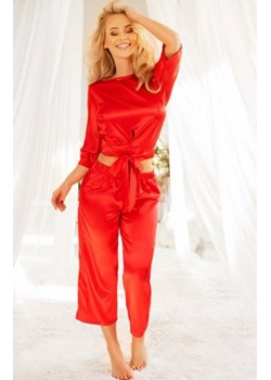 Kalimo Patong satynowa piżamka damska czerwona ze sklepu intimiti.pl w kategorii Piżamy damskie - zdjęcie 187882917