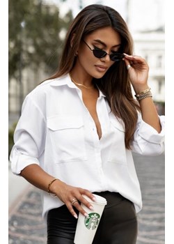 Ivon Kameron biała koszula z kieszeniami ze sklepu intimiti.pl w kategorii Koszule damskie - zdjęcie 187883008