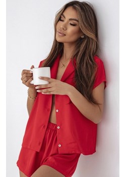 Ivon Salley dwuczęściowa piżamka damska czerwona ze sklepu intimiti.pl w kategorii Piżamy damskie - zdjęcie 187888355