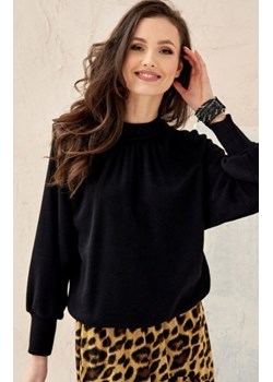 Oversizowa bluzka z golfem czarna 0130 ze sklepu intimiti.pl w kategorii Bluzki damskie - zdjęcie 187888369