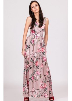 Szyfonowa długa sukienka letnia w kwiaty D21 ze sklepu intimiti.pl w kategorii Sukienki - zdjęcie 187888428