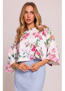 Moe krótka bluzka z nadrukiem M844/2 ze sklepu intimiti.pl w kategorii Bluzki damskie - zdjęcie 187888436