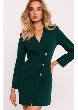 Moe sukienka żakietowa butelkowa zieleń M793 ze sklepu intimiti.pl w kategorii Sukienki - zdjęcie 187888439