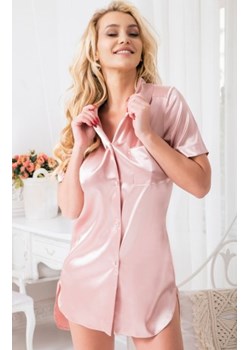 Kalimo Kleba satynowa koszula nocna różowa ze sklepu intimiti.pl w kategorii Koszule nocne - zdjęcie 187888856