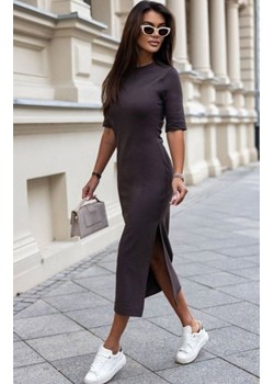 Ivon Leah czekoladowa sukienka dzianinowa ze sklepu intimiti.pl w kategorii Sukienki - zdjęcie 187888916