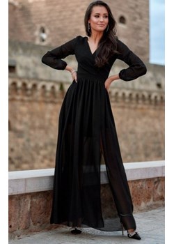 Wieczorowa sukienka maxi czarna 0257 ze sklepu intimiti.pl w kategorii Sukienki - zdjęcie 187889316