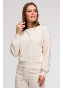 Bewear B293 bluza z otwartymi plecami waniliowa ze sklepu intimiti.pl w kategorii Bluzy damskie - zdjęcie 187889386