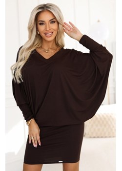 Numoco 402-9 wygodna sukienka nietoperz z długim rękawkiem ze sklepu intimiti.pl w kategorii Sukienki - zdjęcie 187889749