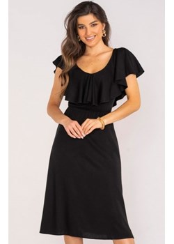 Awama A659 czarna midi sukienka ze sklepu intimiti.pl w kategorii Sukienki - zdjęcie 187889778