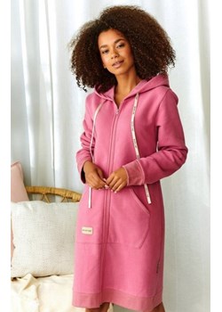 Doctor Nap SMZ.9756 szlafrok z kapturem koralowy ze sklepu intimiti.pl w kategorii Szlafroki damskie - zdjęcie 187889825