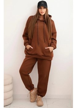 Komplet dresowy damski ocieplany camelowy ze sklepu intimiti.pl w kategorii Dresy damskie - zdjęcie 187890075