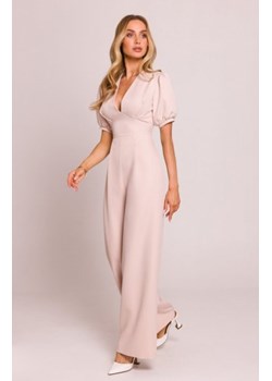 Moe kombinezon z głębokim dekoltem beżowy M852 ze sklepu intimiti.pl w kategorii Kombinezony damskie - zdjęcie 187890199