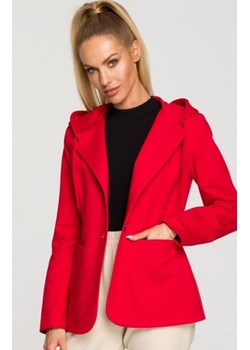 Moe sportowy żakiet damski z kapturem red M691 ze sklepu intimiti.pl w kategorii Marynarki damskie - zdjęcie 187890269