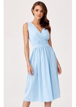 Szyfonowa sukienka midi baby blue 399 ze sklepu intimiti.pl w kategorii Sukienki - zdjęcie 187890329