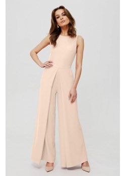 Makover kombinezon z szerokimi nogawkami śmietankowy K184 ze sklepu intimiti.pl w kategorii Kombinezony damskie - zdjęcie 187890456