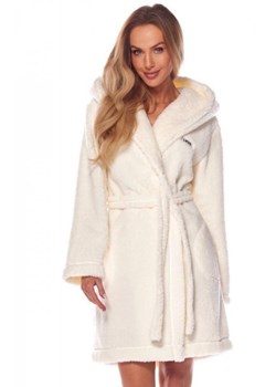 Brandi 2204 szlafrok z kapturem ecru ze sklepu intimiti.pl w kategorii Szlafroki damskie - zdjęcie 187890565