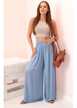 Spodnie damskie szerokie z gumką w pasie jeans ze sklepu intimiti.pl w kategorii Spodnie damskie - zdjęcie 187890589
