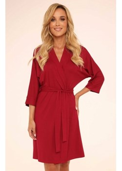 De Lafense Visa 871 szlafrok damski bordowy ze sklepu intimiti.pl w kategorii Szlafroki damskie - zdjęcie 187891087
