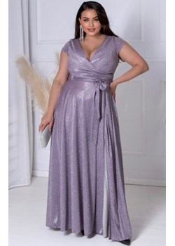 Duet Amanda długa sukienka plus size fioletowa lux ze sklepu intimiti.pl w kategorii Sukienki - zdjęcie 187891216