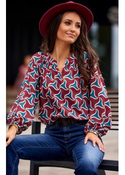 Oversizowa koszula damska print 0142/L75 ze sklepu intimiti.pl w kategorii Koszule damskie - zdjęcie 187891446