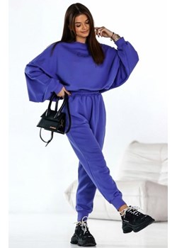 Dres Heart – oversizowa bluza i spodnie z szeroką gumą w pasie fioletowy ze sklepu intimiti.pl w kategorii Dresy damskie - zdjęcie 187891508