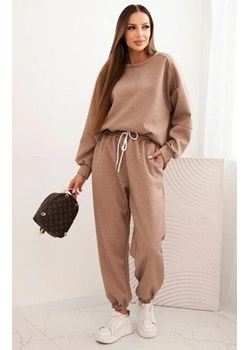 Komplet damski masełkowy z luźną bluzą i spodniami ze sklepu intimiti.pl w kategorii Dresy damskie - zdjęcie 187891719
