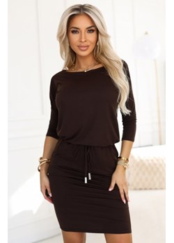 Numoco 13-169 sportowa sukienka midi z kieszonkami i wiązaniem w pasie ze sklepu intimiti.pl w kategorii Sukienki - zdjęcie 187891815