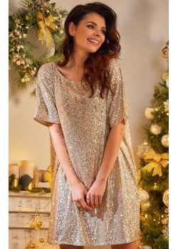 Awama cekinowa sukienka oversize A483 ze sklepu intimiti.pl w kategorii Sukienki - zdjęcie 187891898