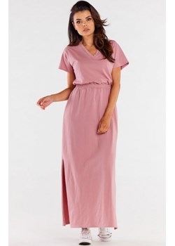 Infinite sportowa sukienka maxi różowa M290 ze sklepu intimiti.pl w kategorii Sukienki - zdjęcie 187892388