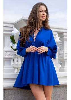 Awama A640 oversizowa sukienka chabrowa ze sklepu intimiti.pl w kategorii Sukienki - zdjęcie 187893055