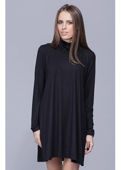 Harmony H013 sukienka z golfem czarna ze sklepu intimiti.pl w kategorii Sukienki - zdjęcie 187893605