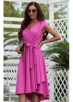 Elizabeth Chiara rozkloszowana midi sukienka fuksja ze sklepu intimiti.pl w kategorii Sukienki - zdjęcie 187893655