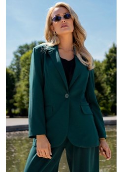 Awama A676 marynarka o luźnym kroju zielony ze sklepu intimiti.pl w kategorii Marynarki damskie - zdjęcie 187893756