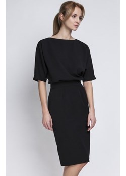 Sukienka dopasowana dołem czarna SUK123 ze sklepu intimiti.pl w kategorii Sukienki - zdjęcie 187893827