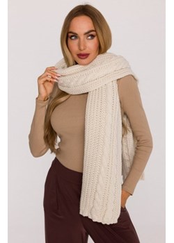 Moe szal damski splot warkocz ecru M898 ze sklepu intimiti.pl w kategorii Szaliki i chusty damskie - zdjęcie 187894686