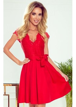 Numoco 242-4 ANNA sukienka z dekoltem i koronką ze sklepu intimiti.pl w kategorii Sukienki - zdjęcie 187894959