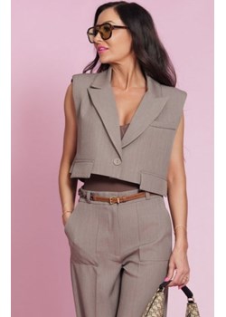 Elizabeth Polly krótka kamizelka mokka ze sklepu intimiti.pl w kategorii Marynarki damskie - zdjęcie 187895057