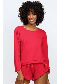 Dkaren Ronnie piżamka damska czerwona ze sklepu intimiti.pl w kategorii Piżamy damskie - zdjęcie 187895115