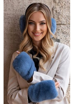 Kamea Aster mitenki rękawice bez palców eco futro niebieskie ze sklepu intimiti.pl w kategorii Rękawiczki damskie - zdjęcie 187895145