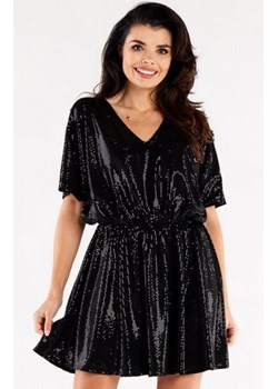 Oversizowa czarna sukienka A561 ze sklepu intimiti.pl w kategorii Sukienki - zdjęcie 187895268