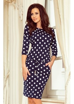 Numoco 13-101 sukienka sportowa z wiązaniem i kieszonkami ze sklepu intimiti.pl w kategorii Sukienki - zdjęcie 187895315