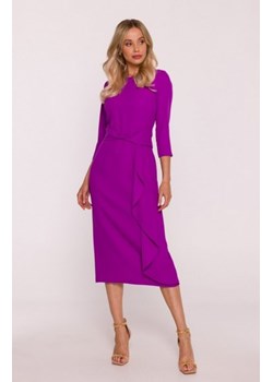 Stylove S425 sukienka z falbaną lawendowa ze sklepu intimiti.pl w kategorii Sukienki - zdjęcie 187895337