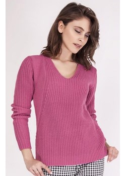 MKMSwetry Sweter Victoria SWE 123 Różowy ze sklepu intimiti.pl w kategorii Swetry damskie - zdjęcie 187895668
