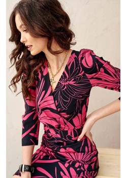 Ołówkowa sukienka print 0329/L27 ze sklepu intimiti.pl w kategorii Sukienki - zdjęcie 187895788