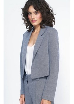 Nife Z52 krótki żakiet w jodełkę ze sklepu intimiti.pl w kategorii Marynarki damskie - zdjęcie 187895869