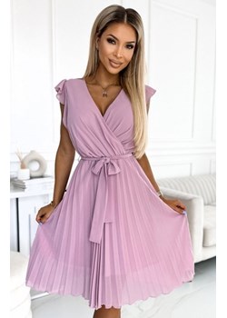 Numoco 374-3 POLINA plisowana sukienka z dekoltem i falbankami ze sklepu intimiti.pl w kategorii Sukienki - zdjęcie 187895986