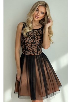 Koktajlowa sukienka z tiulem 2207-16 ze sklepu intimiti.pl w kategorii Sukienki - zdjęcie 187896845