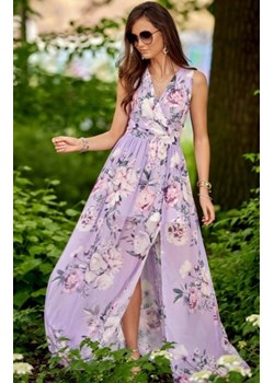 Szyfonowa długa sukienka letnia kolorowa 0209 R59 ze sklepu intimiti.pl w kategorii Sukienki - zdjęcie 187896846