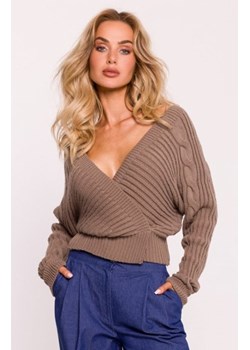 Moe krótki sweterek brązowy M809 ze sklepu intimiti.pl w kategorii Swetry damskie - zdjęcie 187896855